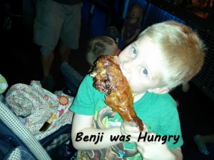 Benji finally got some food