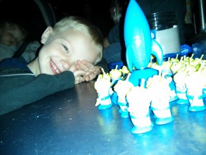 Packer and his Aliens outside of Star Tours