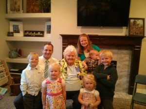 Our crew with Great Grandma N.