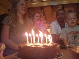 July birthdays - Sydney, Emily and Udine