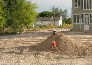 fun in the dirt pile