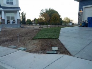 ran out of sod and day light