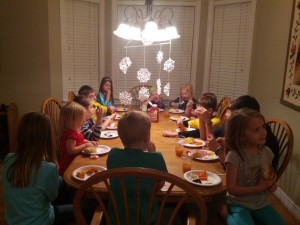 Cousins at Christmas Dinner!