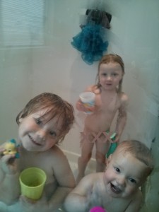 The Shower Obsession - clean and happy kids.