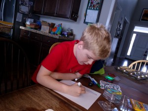 Drawing a map for his OzoBot